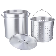 Sun Wind aluminiumgryta med kraftig botten och medföljande galler, 32 l.